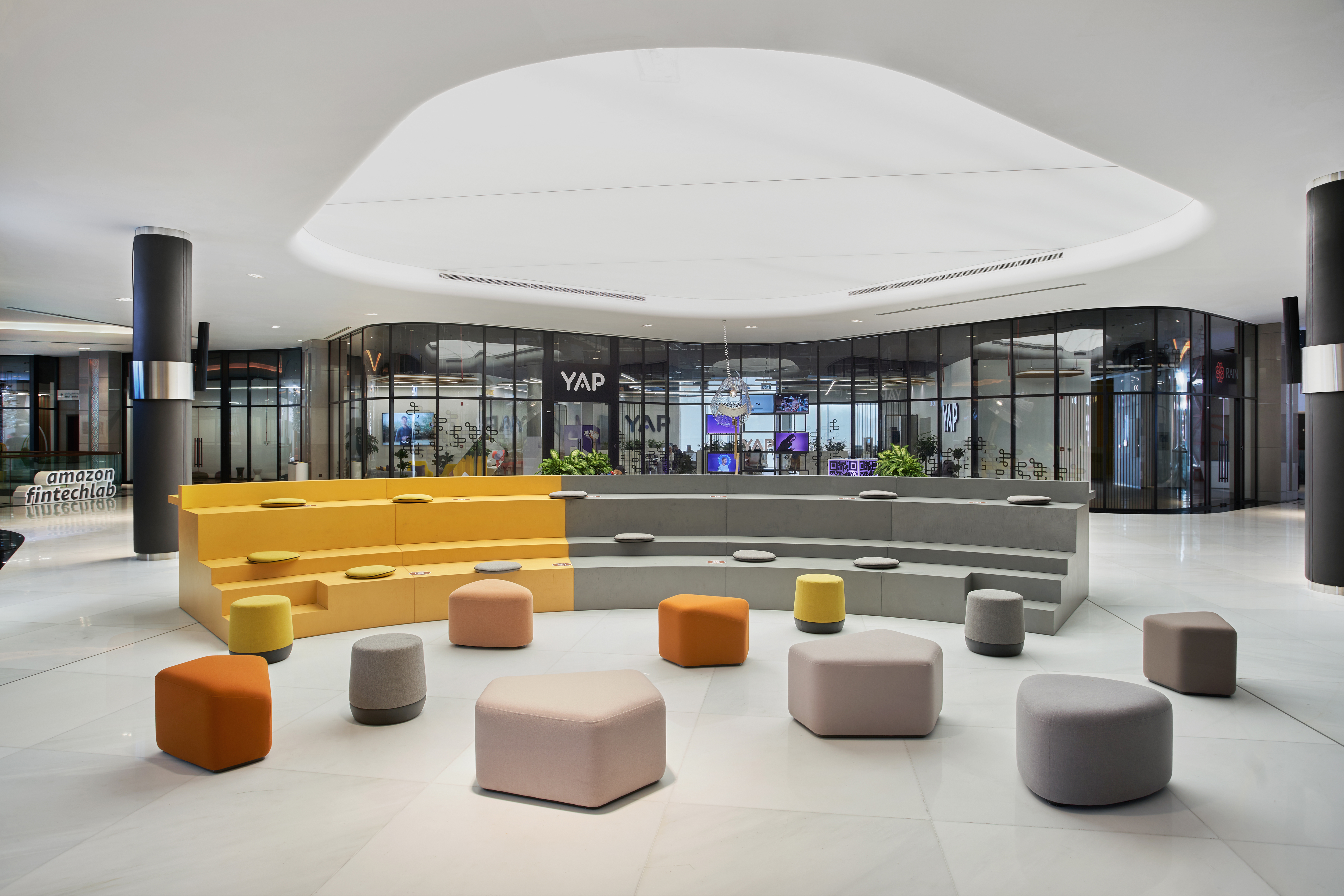 The DIFC Innovation Hub interior at the Dubai International Financial Centre, the fintech and Web3 accelerator of DIFC