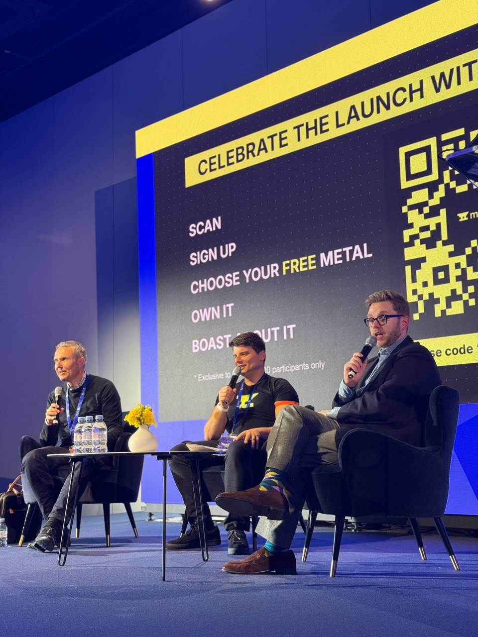 Giorgio Alessandro Donà-Danioni speaking at the TezDev 2026 Commodities Trading Evolved fireside chat